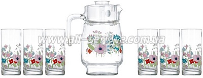 Набор для напитков LUMINARC AMSTERDAM ROSE POMPON (N3675) Набор для напитков LUMINARC AMSTERDAM ROSE POMPON (N3675)