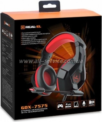  REAL-EL GDX-7575 Black-Red