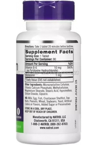  Natrol    , 1 , Melatonin, Time R (WHS-30500)
