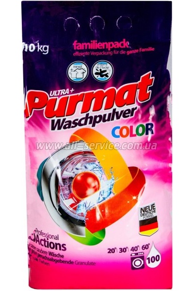 Стиральный порошок Purmat Color 10кг (4260418932959) Стиральный порошок Purmat Color 10кг (4260418932959)