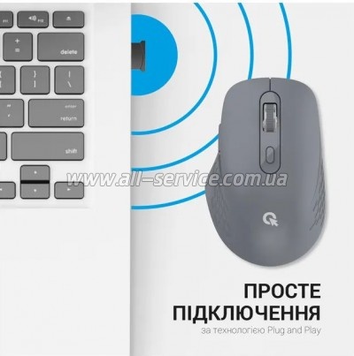  OfficePro M230G Silent Click Wireless/Bluetooth Gray (M230G)