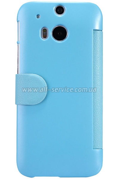  NILLKIN HTC ONE (M8) - Fresh Series Leather Case (Blue)