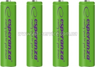 ����������� Esperanza AAA 1000mAh Ni-MH * 4 green (EZA102G)