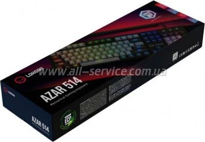  Lorgar Azar 514 RGB USB UA Black (LRG-GK514B-UA)