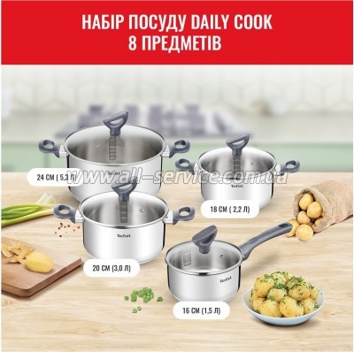 ����� ������ Tefal Daily Cook (G712S855)