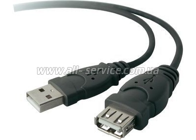  USB 2.0 (AM/AF) BELKIN 4.8 () Black/ (F3U153cp4.8M)