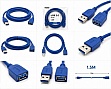 ���� ������ USB 3.0 AM/AF 1.5m blue XoKo (XK-AMAF-USB30-15-BL)