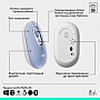  Logitech POP Mouse With Emoji Bluetooth Lilac (910-007414)