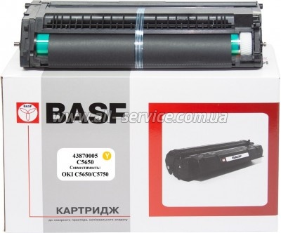 ����-�������� BASF OKI C5650/ C5750 ������ 43870005 Yellow (BASF-DR-C5650-43870005)
