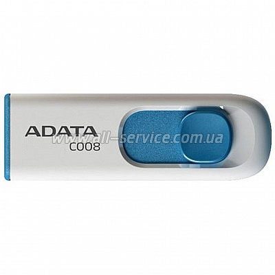  ADATA 64GB C008 White+Blue USB 2.0 (AC008-64G-RWE)