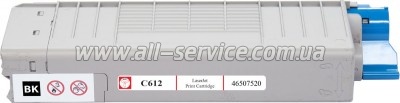 �����-�������� BASF OKI C612 ������ 46507520 Black (BASF-KT-46507520)
