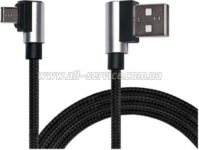 ���� ������ USB 2.0 AM to Micro 5P 1.0m Premium black REAL-EL (EL123500031)