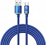 Дата кабель USB AM to USB-C 2.0m 6A 100W blue Baseus (CAJY000503) Дата кабель USB AM to USB-C 2.0m 6A 100W blue Baseus (CAJY000503)