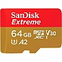   SanDisk 64GB microSD class 10 UHS-I Extreme For Action Cams and Dro (SDSQXAH-064G-GN6AA)
