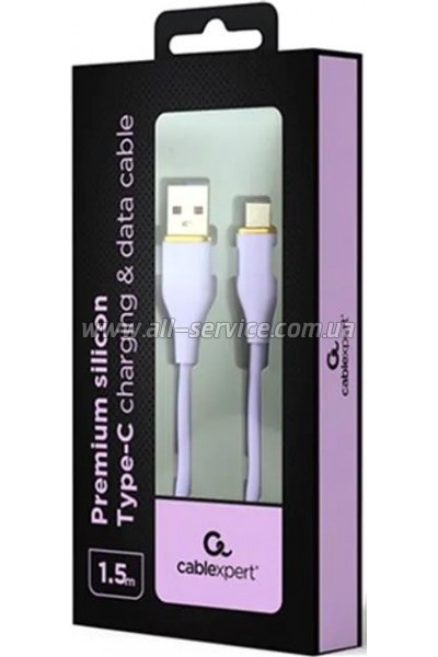 ���� ������ USB 2.0 AM to USB-C 1.5m 2.1A Cablexpert (CC-USB2S-AMCM-1.5M-P)