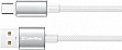 ���� ������ USB 2.0 AM to USB-C 1.0m 3A zinc alloy braided white ColorWay (CW-CBUC098-WT)
