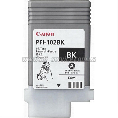 Картридж PFI-102Bk Canon iPF500/ 600/ 700 black (0895B001)
