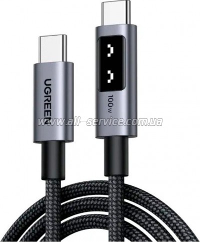 ���� ������ USB-C to USB-C 1.0m PD 100W L509 black Ugreen (35501)
