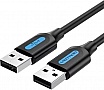 ���� ������ USB 2.0 AM/AM 1.0m black Vention (COJBF)