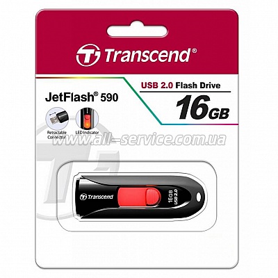  Transcend 16Gb JetFlash 590 (TS16GJF590K)