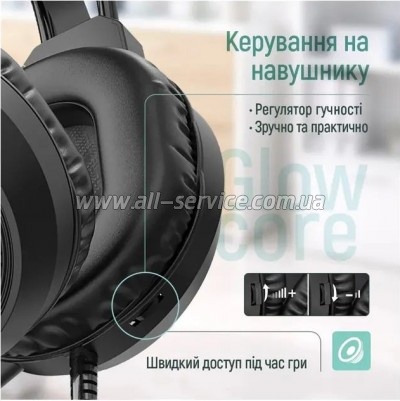 �������� ColorWay GlowCore RGB Black (CW-HPG02BK)