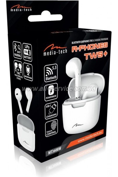 �������� Media-Tech R-Phones White (MT3608W)