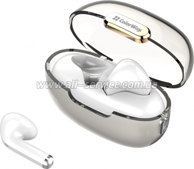  ColorWay Slim TWS-2 Earbuds White (CW-TWS2WT)
