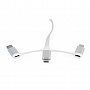   USB 2.0 AM to Lightning/Micro/Type-C 1.0m Cablexpert (CC-USB2-AMLM32-1M-W)