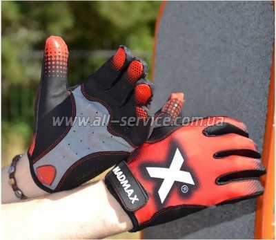    MadMax MXG-101 X Gloves Black/Grey/Red S (MXG-101-RED_S)