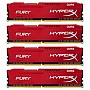  Kingston HyperX 64GB 2133MHz DDR4 CL14 DIMM 16gbx4 FURY Red (HX421C14FRK4/64)
