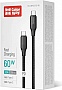 ���� ������ USB-C to USB-C 2.0m 3A 60W TPE embossed black ColorWay (CW-CBPDCC102-BK)