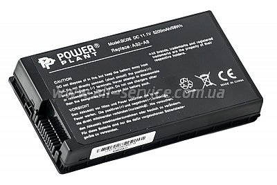 Аккумулятор PowerPlant для ноутбуков ASUS A8, F8 (A32-A8, AS8000LH) 11,1V 5200mAh (NB00000105) Аккумулятор PowerPlant для ноутбуков ASUS A8, F8 (A32-A8, AS8000LH) 11,1V 5200mAh (NB00000105)