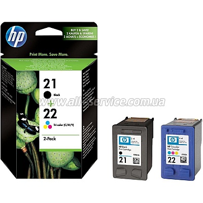  HP  21/ 22 Black/ Tri-color Combo Pack (SD367AE)
