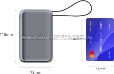 ������� ������������� Vinga 30000mAh PD 65W (VPBB3065C)