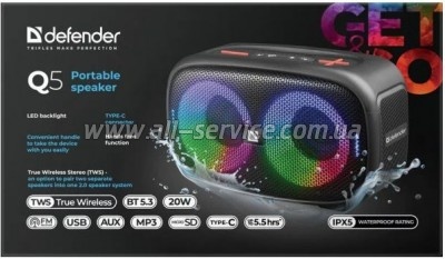   Defender Q5 Black (65305)