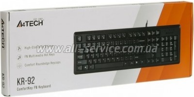  A4Tech KR-92 Black (4711421933780)