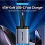 �������� ������� Vention 2xUSB-C PD45W GaN gray (FCFH0-EU)