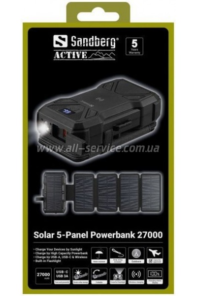 ������� ������������� Sandberg 27000mAh Solar (421-06)