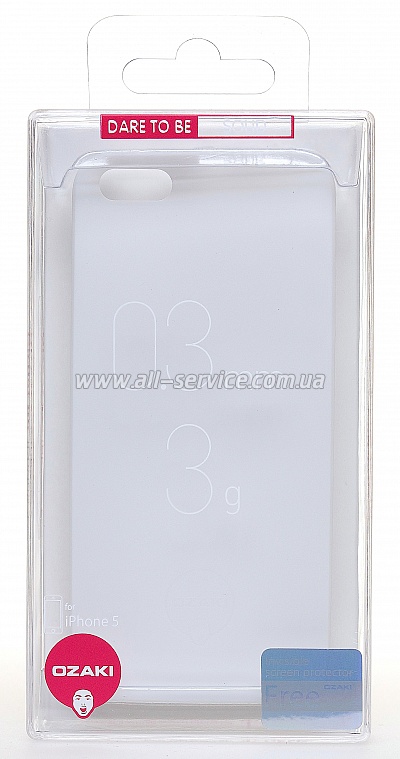  OZAKI O!coat-0.3-Solid iPhone 5/5S White OC530WH