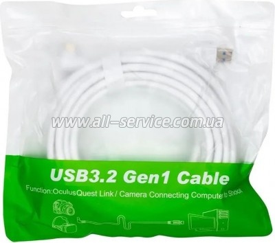 ���� ������ USB 3.2 Gen1 AM to USB-C 5.0m for VR Oculus Quest 2 PowerPlant (CA913244)