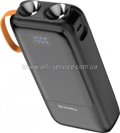 ������� ������������� ColorWay 20000mAh PowerHub PD 22.5W Black (CW-PB200LP07BK)