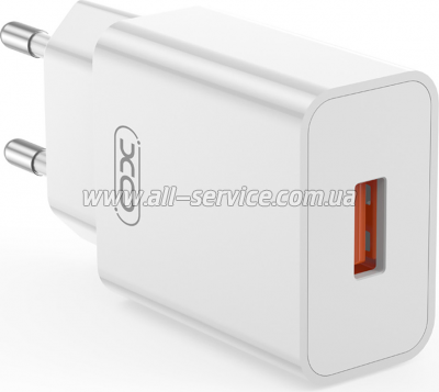 �������� ������� XO USB-A QC 18W White (L127.white)