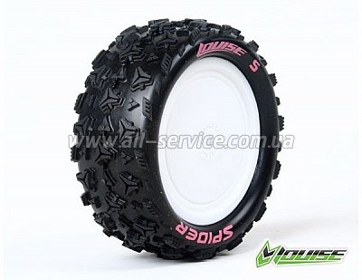 Колеса Louise Buggy 1/10 E-SPIDER Soft 12мм передние белые 2шт (L-T3198SWKF) Колеса Louise Buggy 1/10 E-SPIDER Soft 12мм передние белые 2шт (L-T3198SWKF)