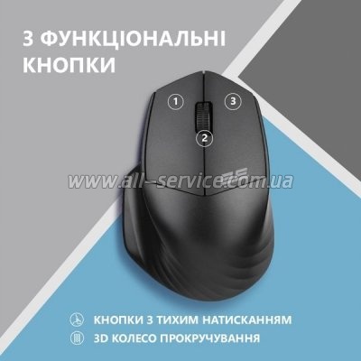  2E MF280 Silent Wireless/Bluetooth Black (2E-MF280WBK)