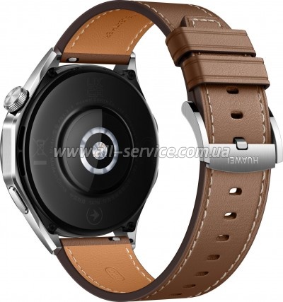 - Huawei WATCH GT 4 46mm Classic Brown Leather (55020BGW)