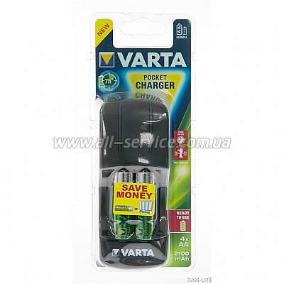   VARTA Pocket + 4AA 2100 mAh NI-MH (57642101451)