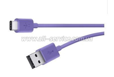 Кабель BELKIN MIXIT USB-A - USB-C 480MBPS, 3A, 2m (F2CU032BT06-PUR) Кабель BELKIN MIXIT USB-A - USB-C 480MBPS, 3A, 2m (F2CU032BT06-PUR)