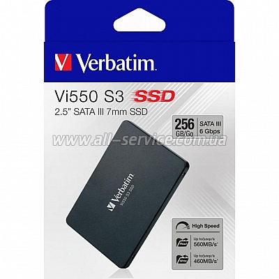 SSD  Verbatim 2.5" 256GB (49351)
