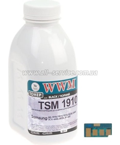 Тонер + чип WWM Samsung ML-1910 бутль 80г (LJ-SET122) Тонер + чип WWM Samsung ML-1910 бутль 80г (LJ-SET122)