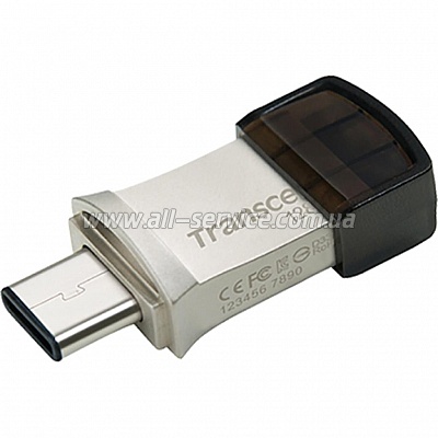  Transcend 128 GB USB Type-C JetFlash 890 Silver (TS128GJF890S)